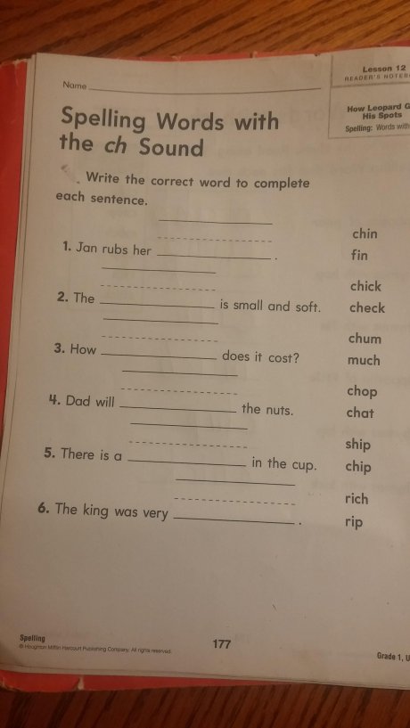 Daughter's homework seems...dirty...