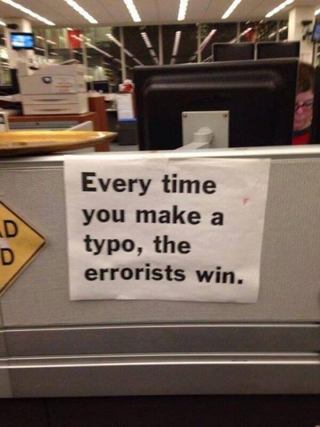 Grammar Nazis might have a point...