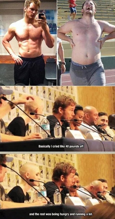 Chris Pratt reveals his weight loss regimen