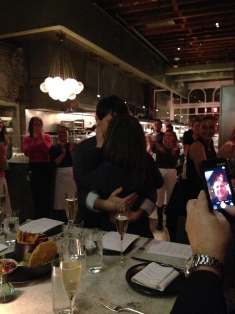Stop taking selfies dad. Your daughter just got engaged.