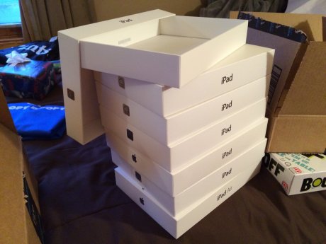 Got some empty boxes to wrap my gifts in.