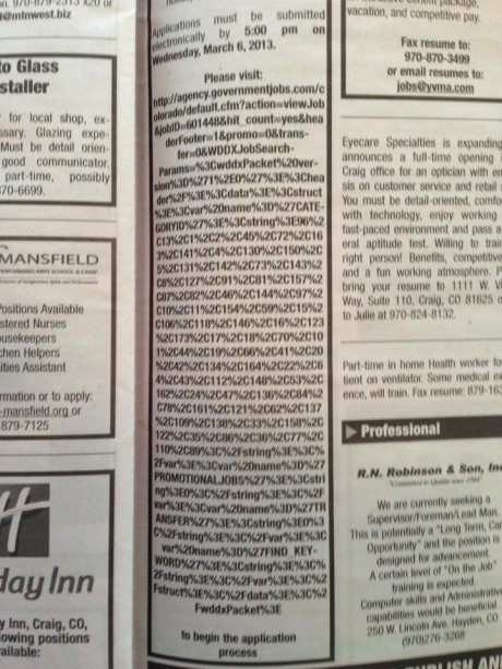 Serious candidates only please.
