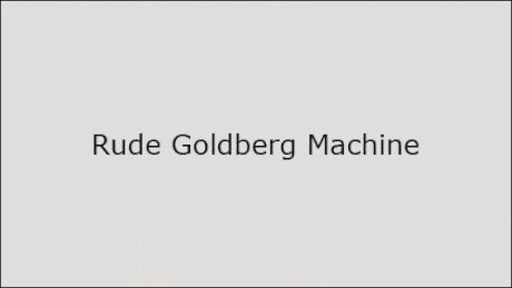 A Rude Goldberg device