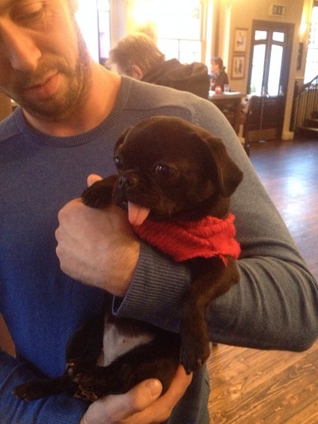My boyfriend served this customer at the pub.