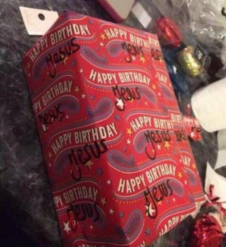 When you run out of Christmas wrapping paper