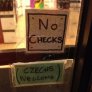 No checks.