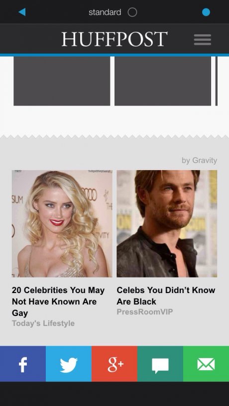I go to HuffPost to see who's black