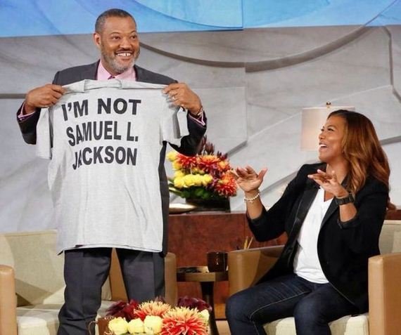 Morgan Freeman showing Oprah he's not Samuel L. Jackson.