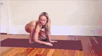 Kitty learns how to do yoga!