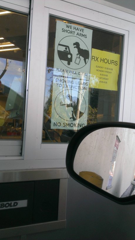Went to pick up a prescription at the local CVS
