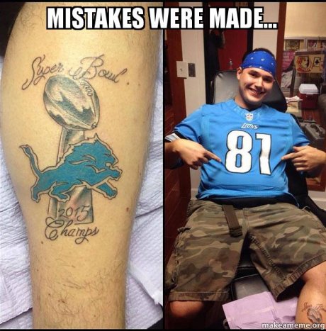 Mistakes were made...