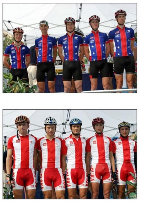 Why cyclists wear black shorts
