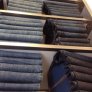The jeans on the upper shelves are a sham