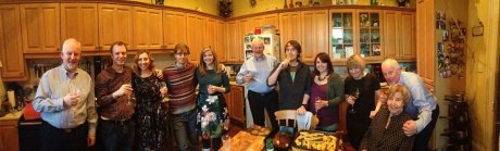 My father-in-law having fun with panoramic mode...
