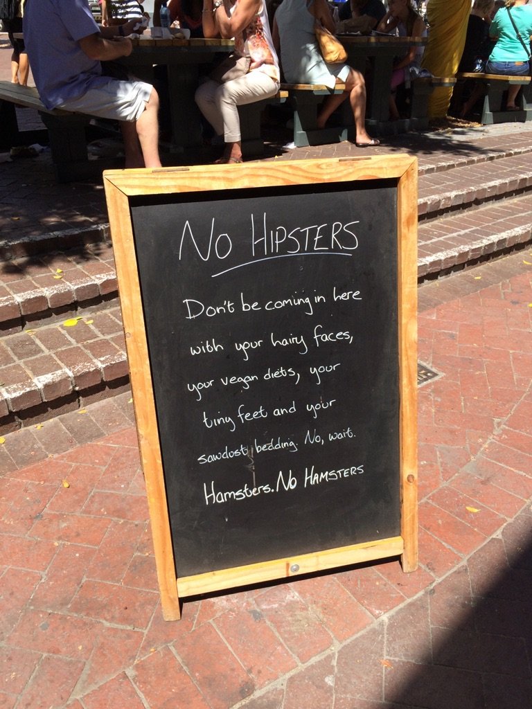 I also found this sign. In Cape Town