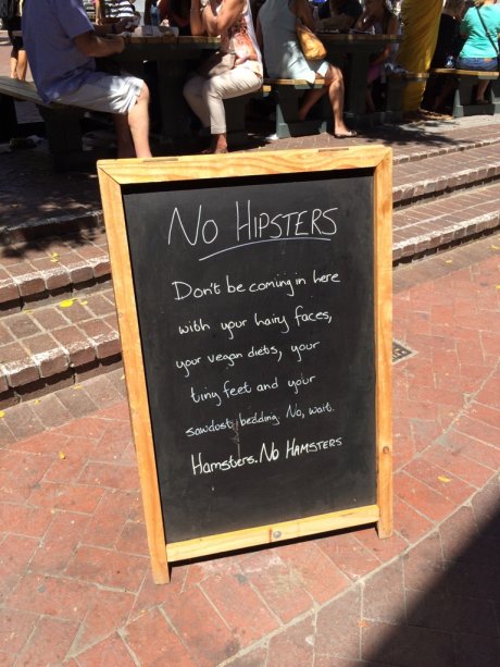 I also found this sign. In Cape Town