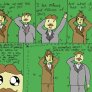 Sherlock and Watson go camping