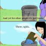 Comic. Brown dog