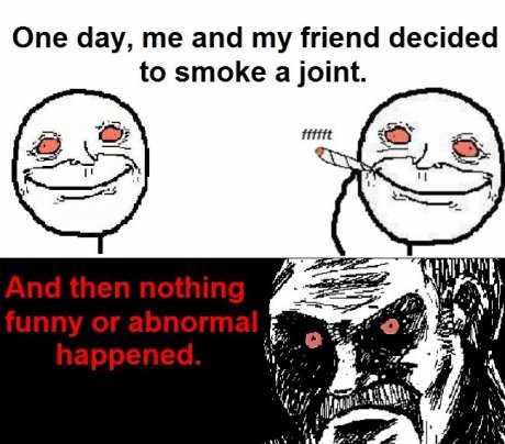 Smoking pot...