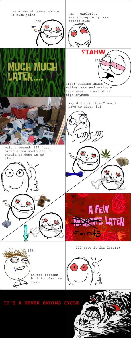 Cleaning my room