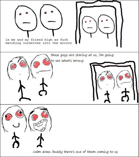 trolled by the mirror
