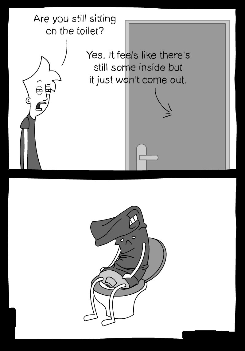Sitting On The Toilet