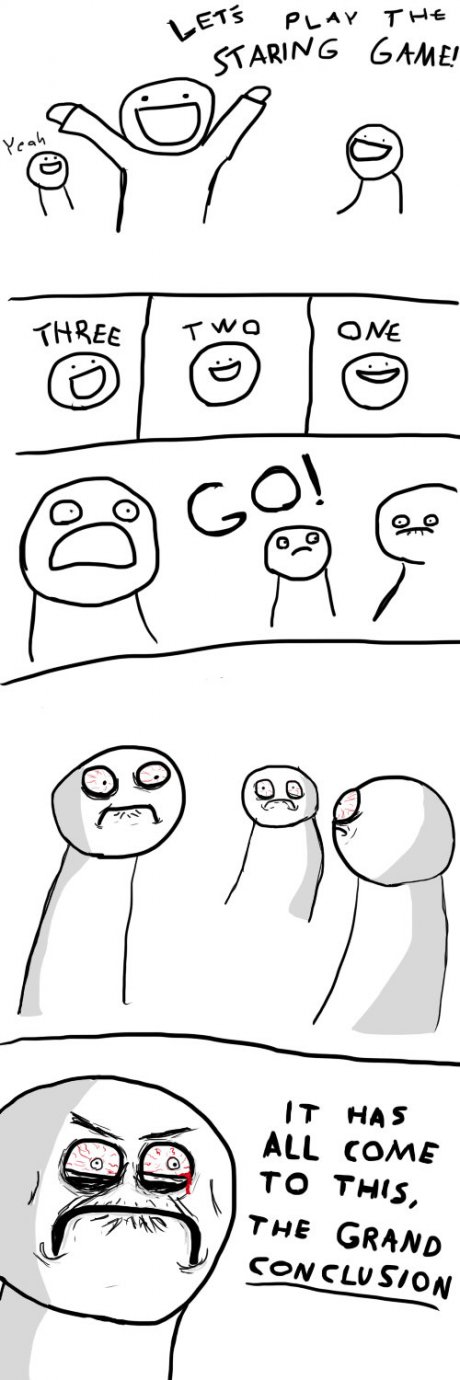 Staring game