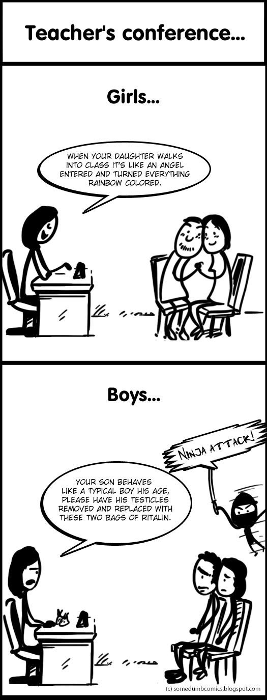 Teacher's conference...