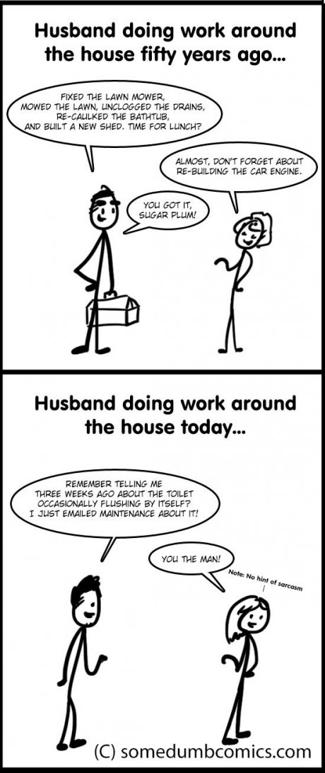 It's tough to be a man these days...