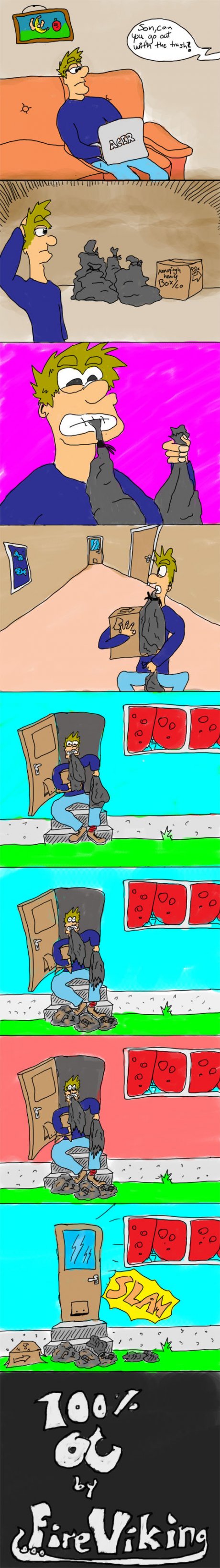 Taking out the trash