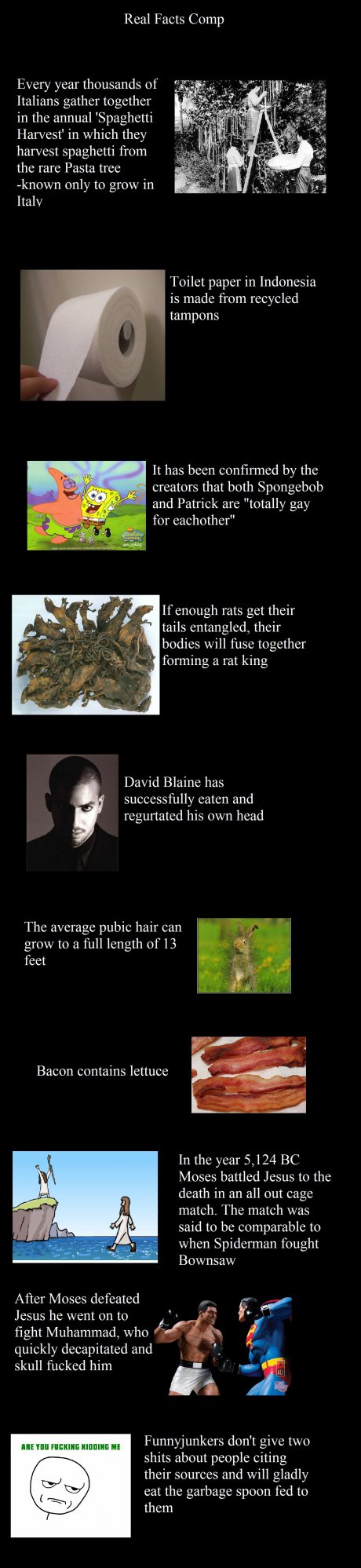 ABSOLUTLY ALL REAL TRUE FACTS