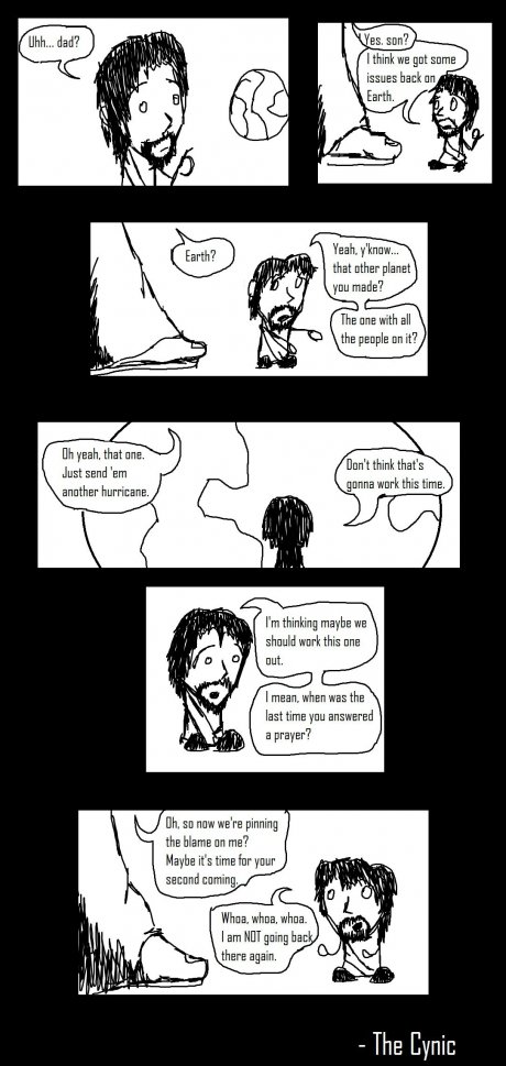 Jesus and God tackle an issue