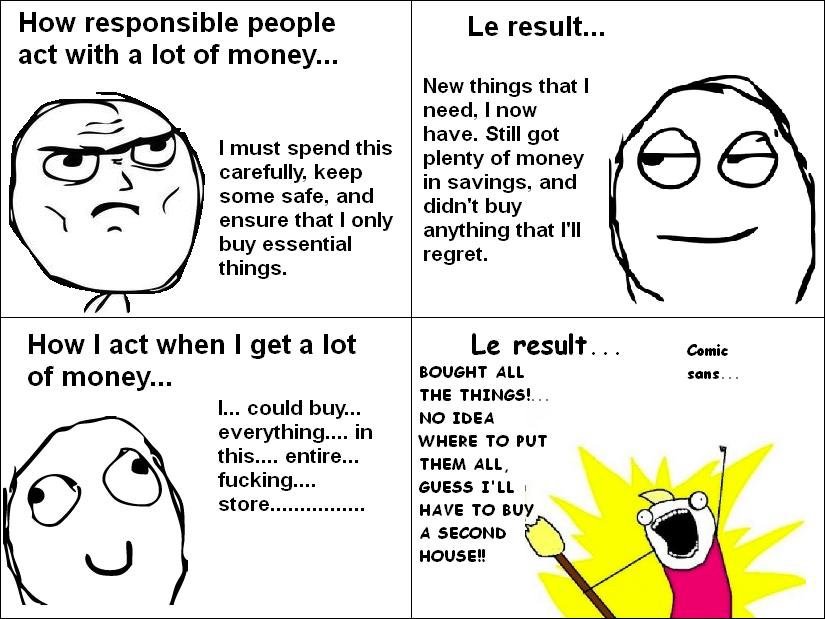 SPEND ALL THE MONEY!!!!