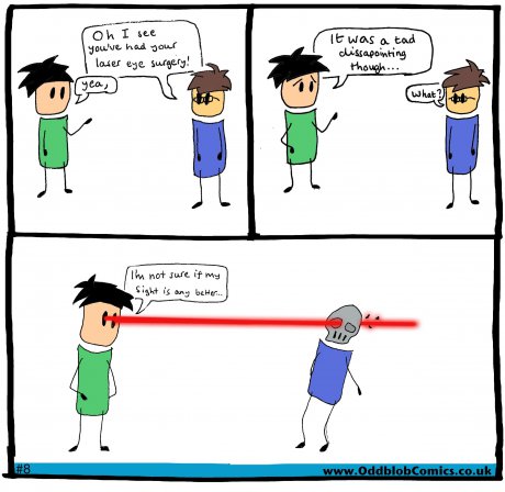 Lasers are fun.