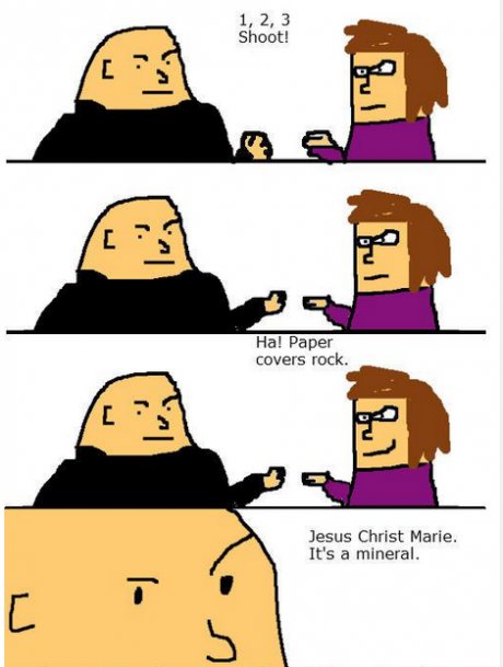 Minerals, not rocks.