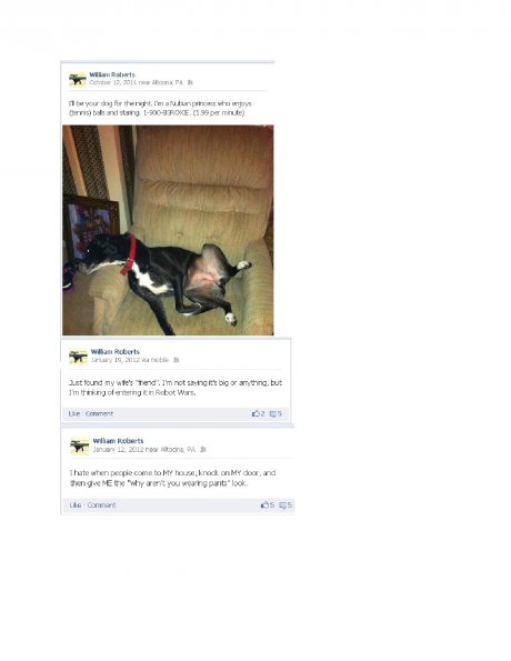 My dad's crazy facebook posts part 3!