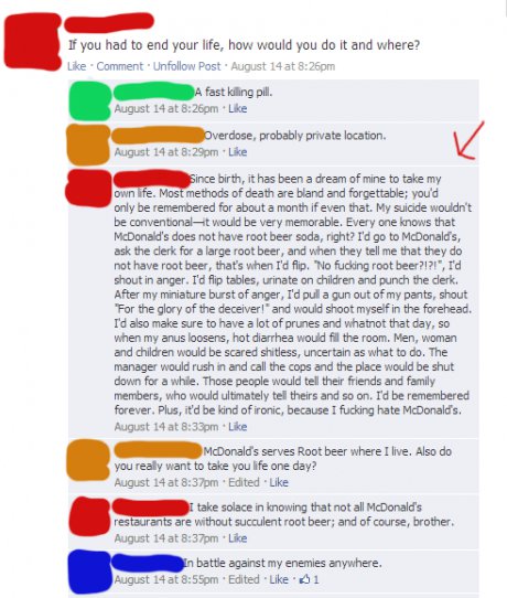 McDonald's and Suicide