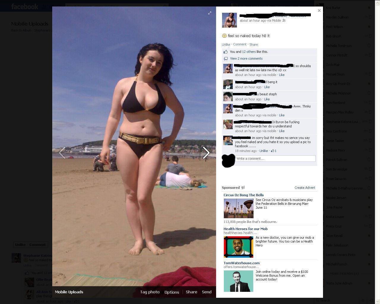 Feel naked & hate it better upload it FB