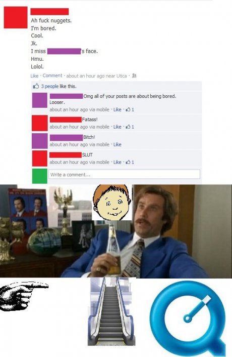 Generic fb post with an overly used meme