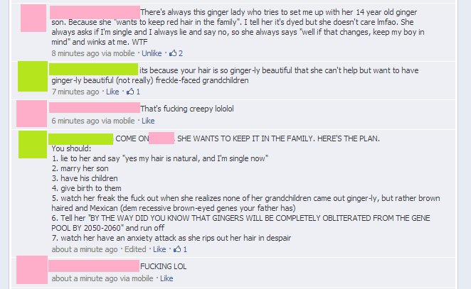TL:DR; gingers