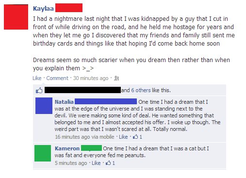 Facebook dreams