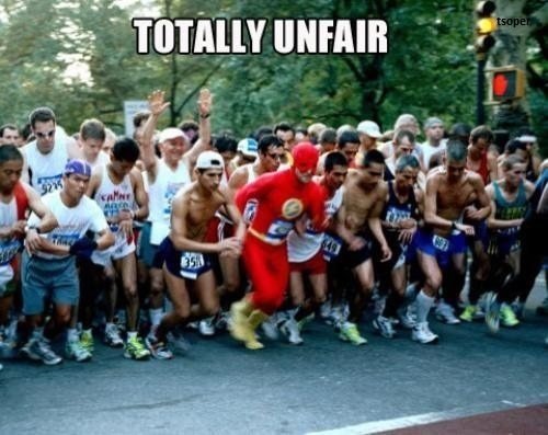 Meanwhile during running olympics