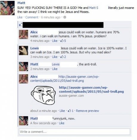 facebook troll