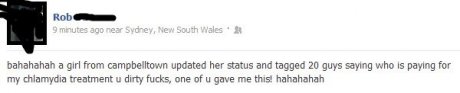 Slut on Facebook