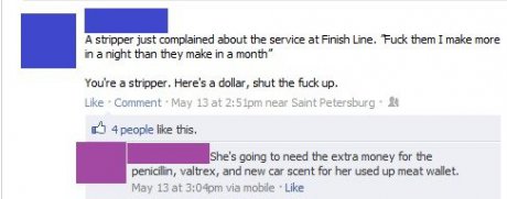 take your dollar, whore
