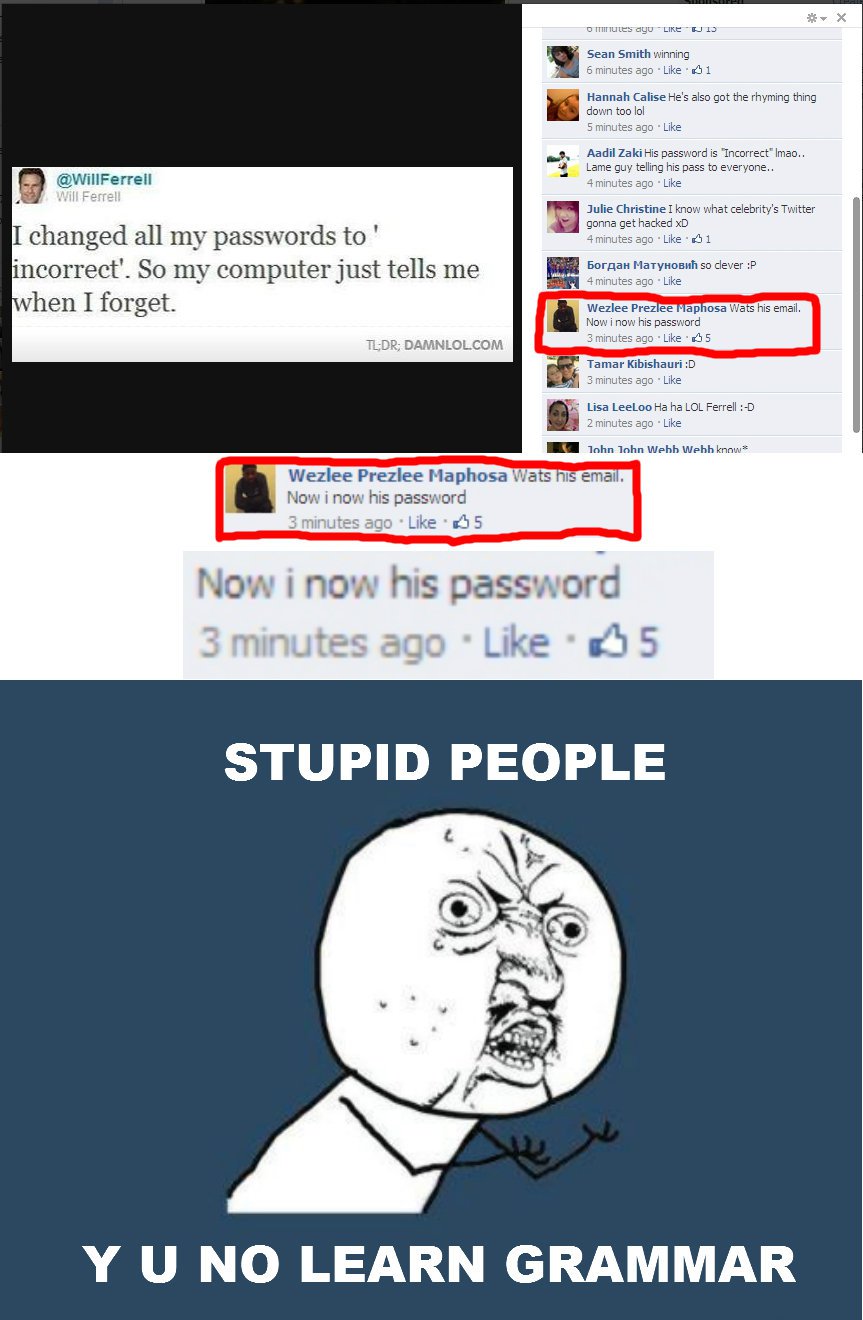 Just stupid people
