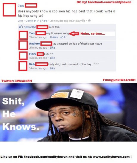 Funny Lil Wayne Hip Hop OC
