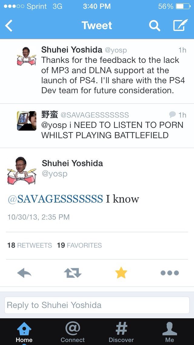 Yoshida responds to consumer input.