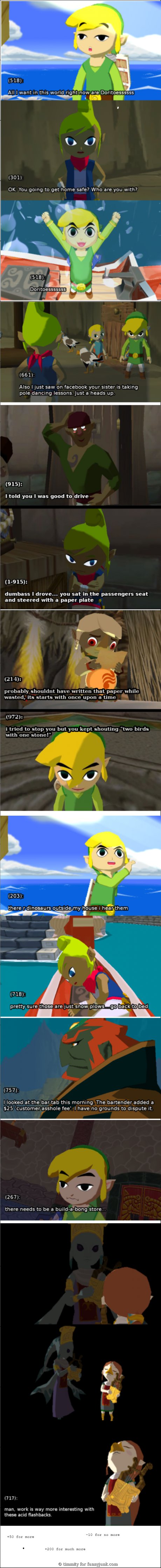 Texts on Wind Waker screen shots 2